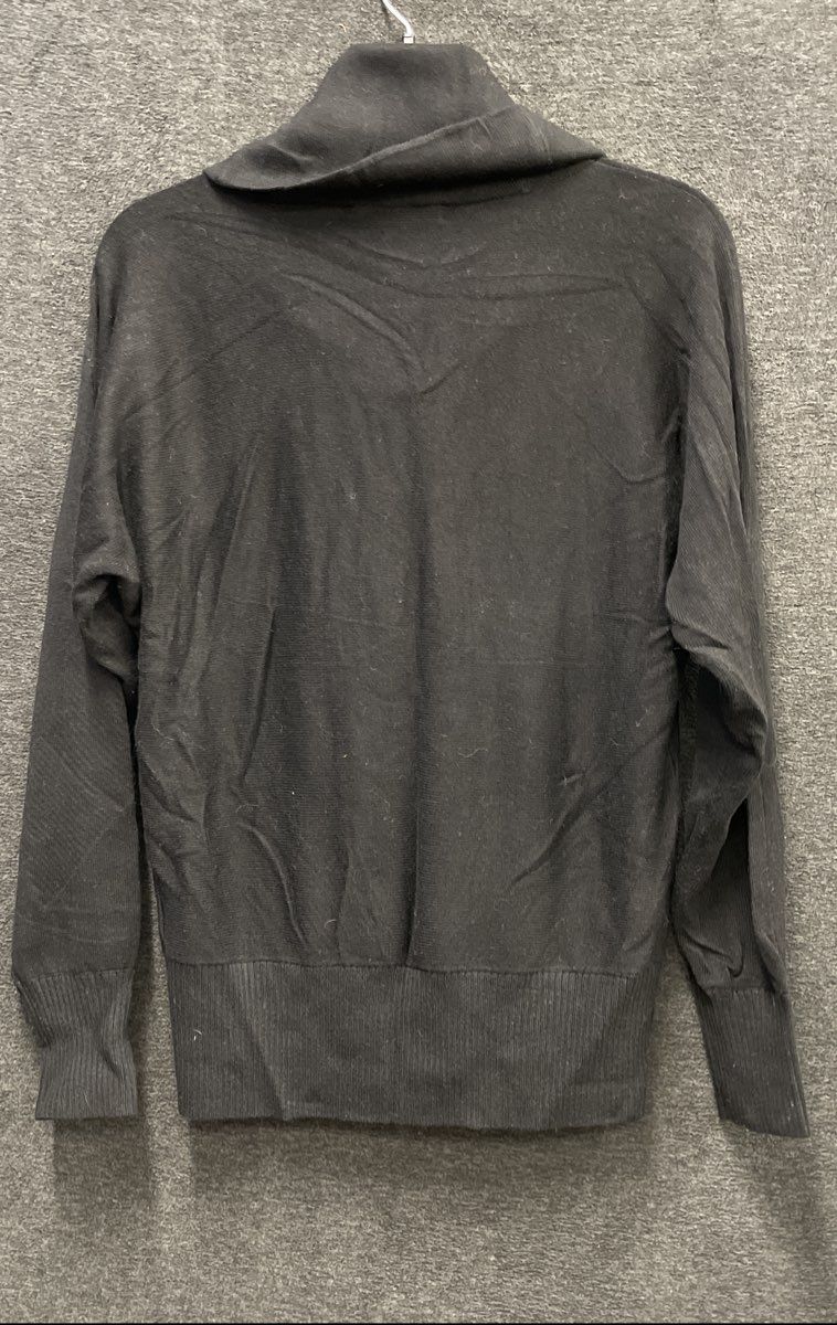Lauren Ralph Lauren Women's Black Cowl Neck Cotton Modal Sweater Size S