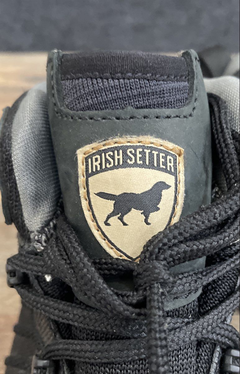Irish Setter UltraDry Waterproof Black Vibram Sole Hiking Boots Men's Size 8.5