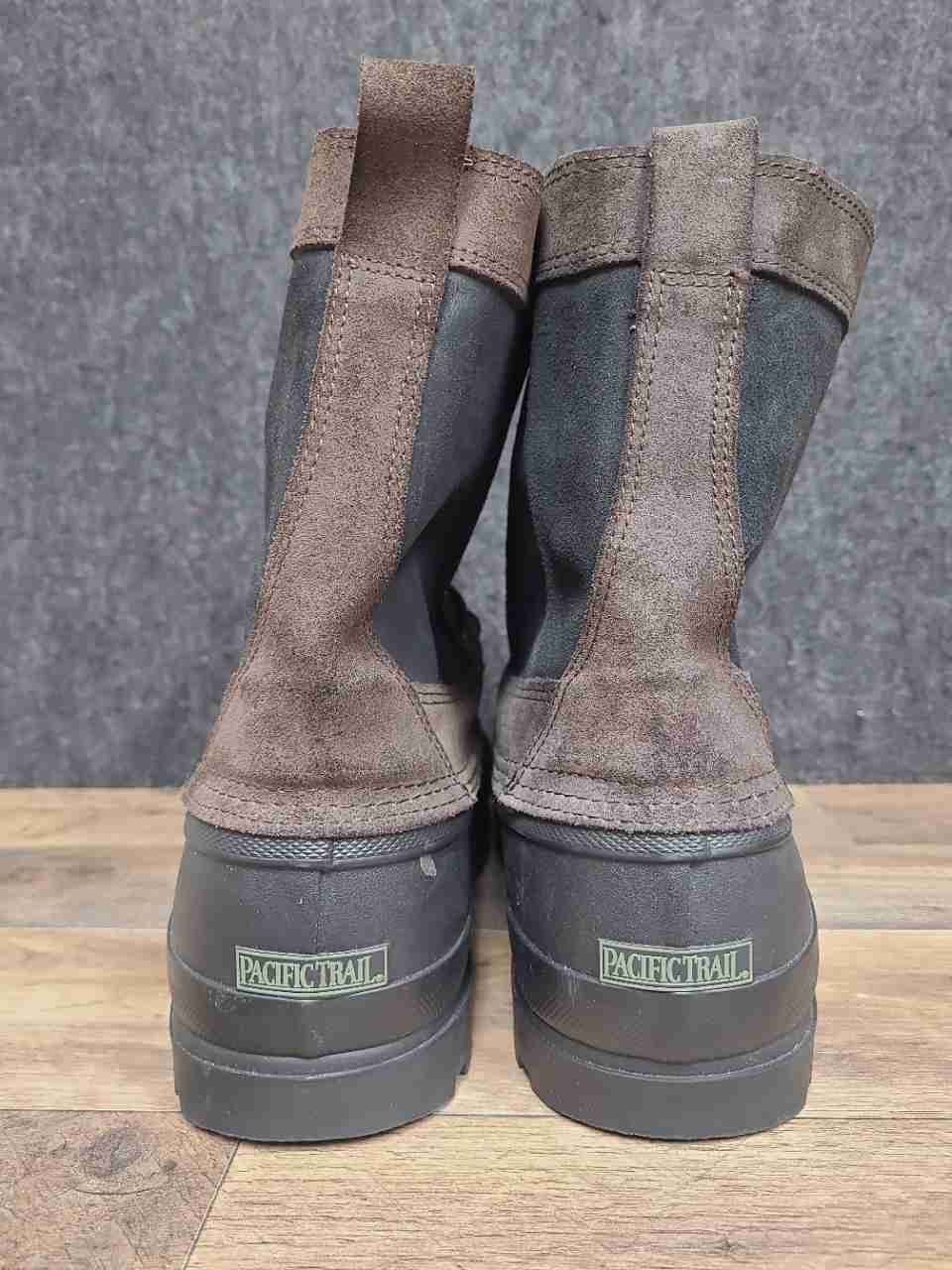 Pacific Trail Artic Brown Black Men's Insulated Winter Duck Boots Size 13M