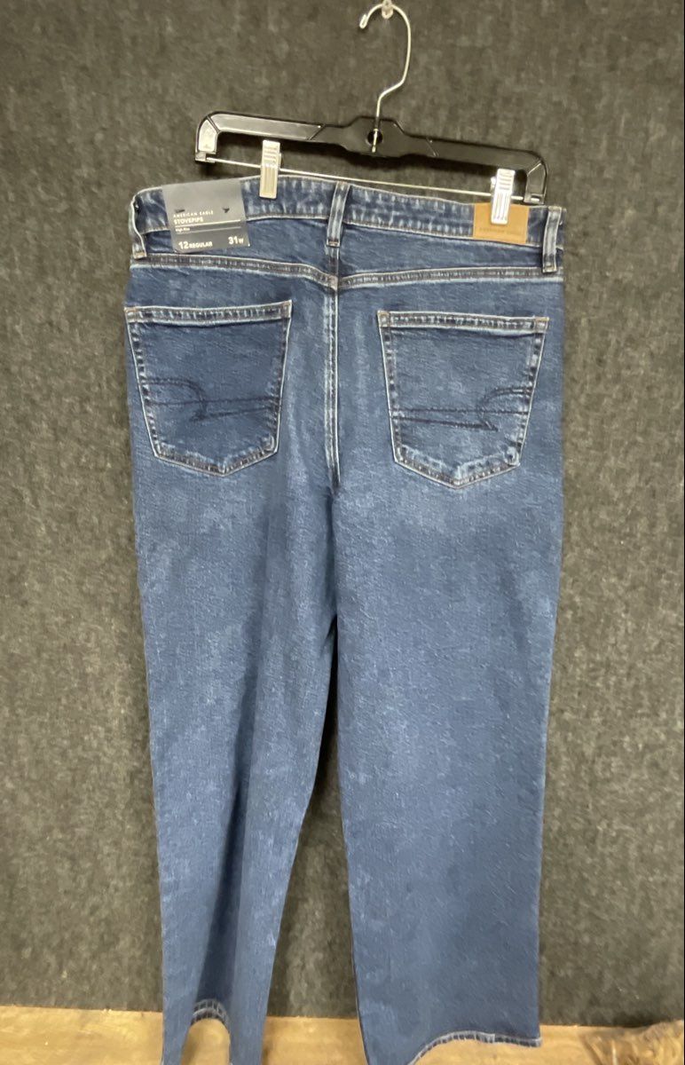 American Eagle Women's Stovepipe Jeans High-Rise Stretch NWT Sz 12 Reg 31w