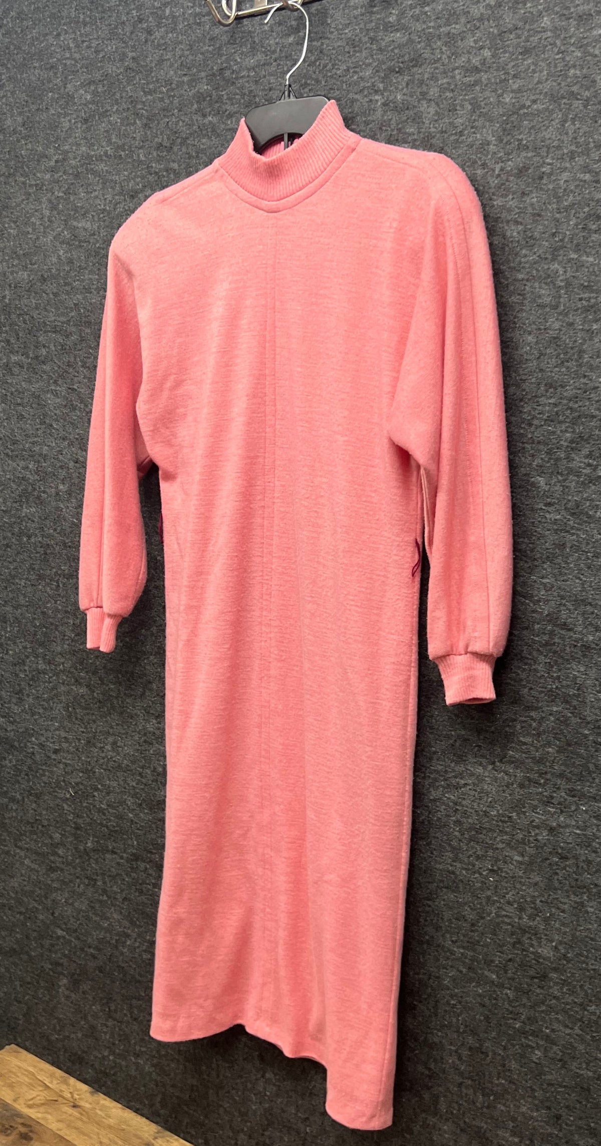 Henry Lee Women's Vintage 80s Pink Mock Neck Maxi Dress Petites Size 10