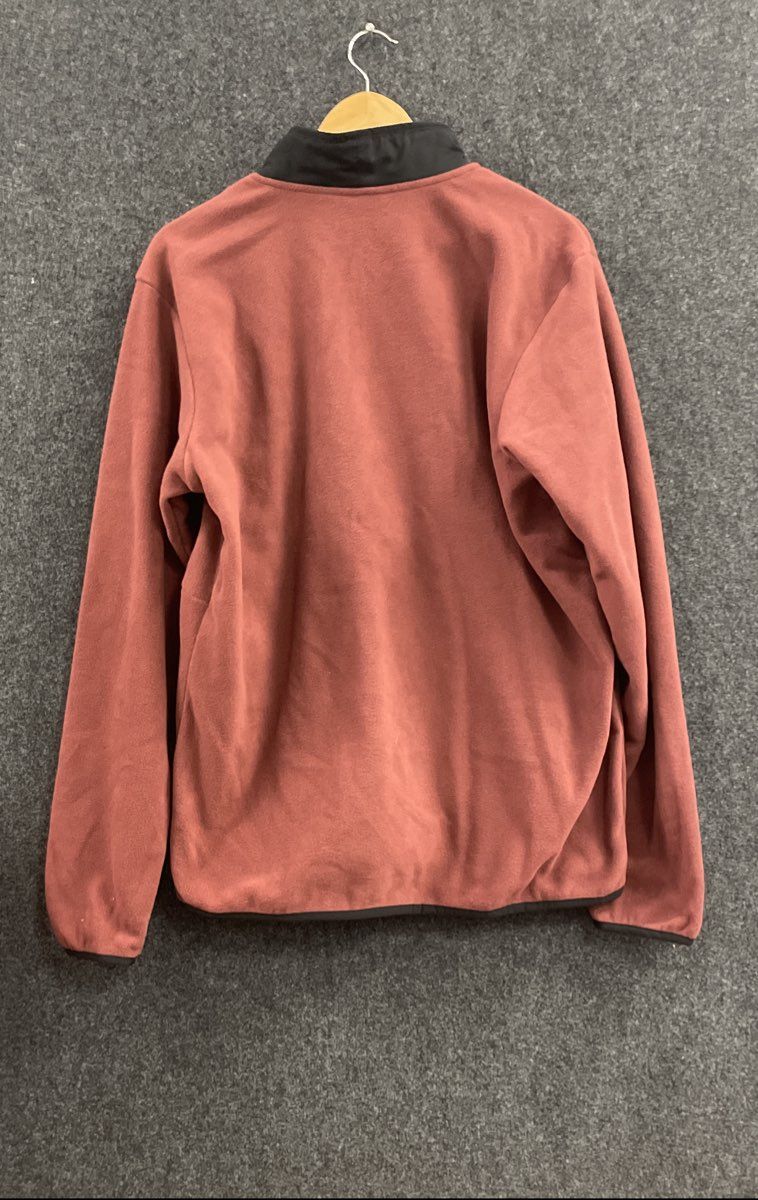 Columbia Men's Rust Black Steens Mountain 1/2 Zip Fleece Pullover Sweater Sz M