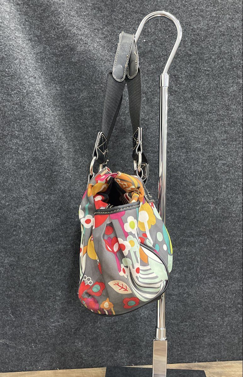 Lily Bloom Multi-Color Floral Fabric Shoulder Bag Tote Large
