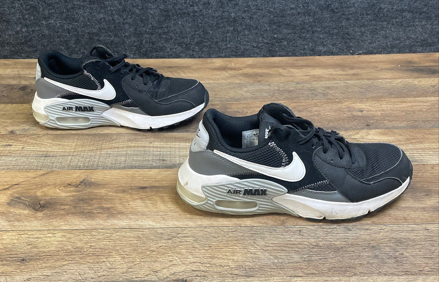 Nike Air Max Excee Black Cool Grey White Sneakers Men's Size 8.5