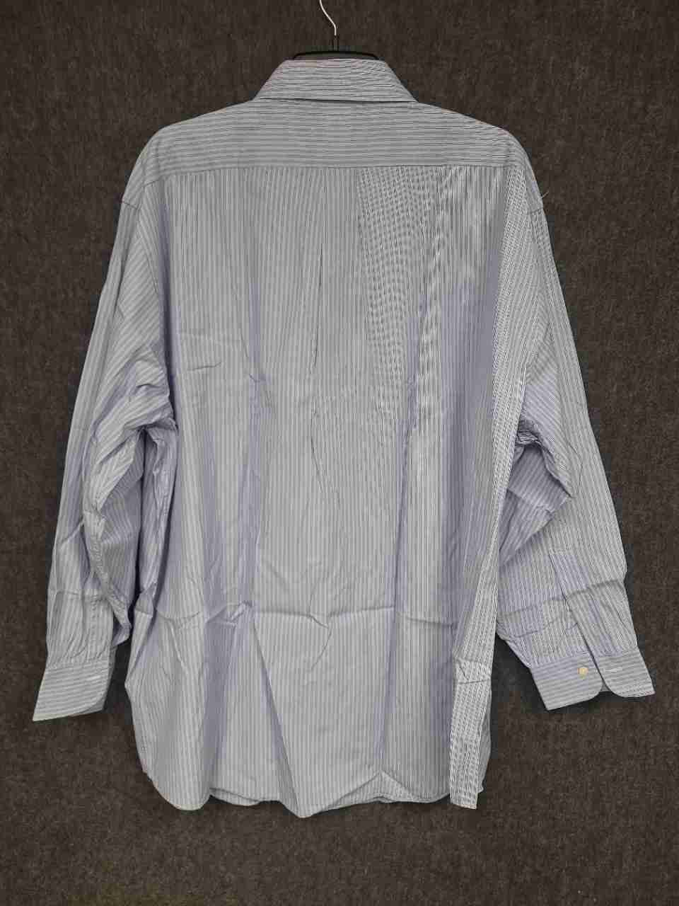 Brooks Brothers Men's Blue White Pinstripe Original Polo Shirt Cotton Sz 18-34