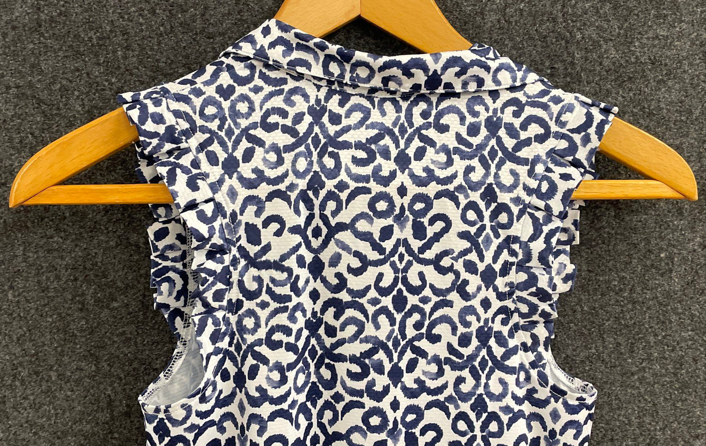 Gottex Women's Tennis Dress Navy Santorini Ruffle Sleeveless Sz XS NWT
