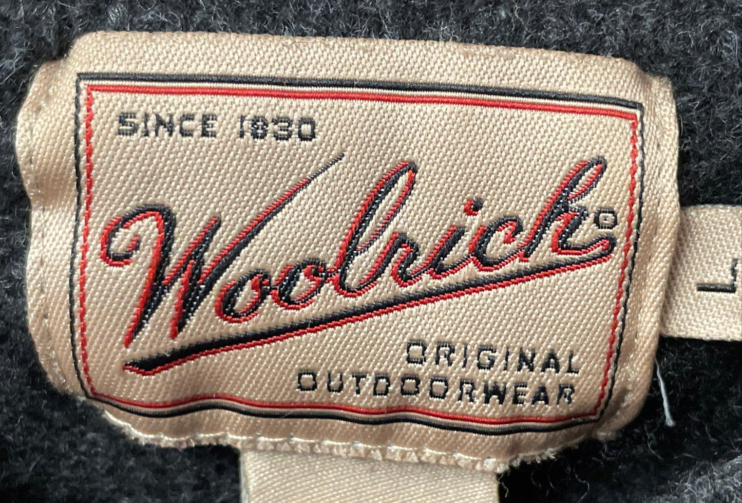 Vintage 90s Woolrich Men's Gray Orange Striped Wool Blend V-Neck Sweater Sz L