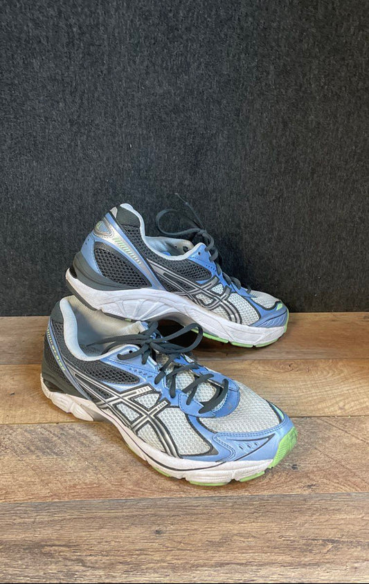 Asics GT-2160 White Blue Grey Silver Tech Running Sneakers Men's Size 11
