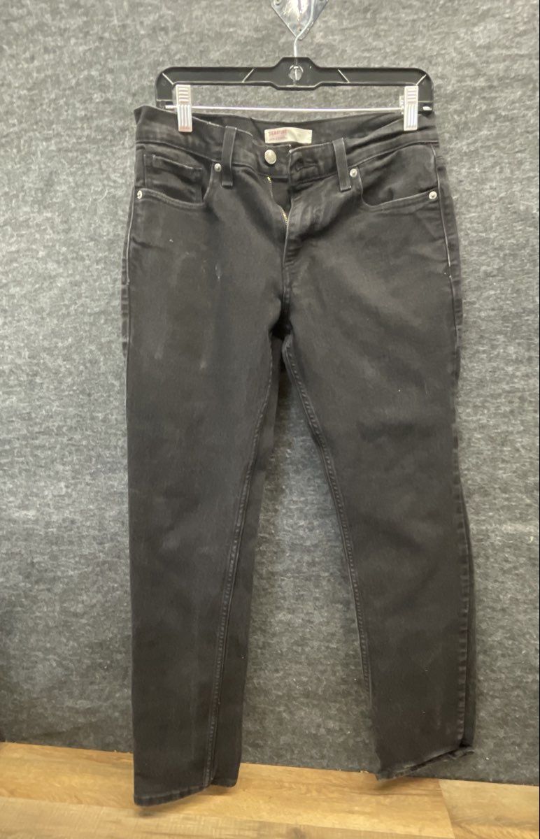 Signature by Levi Strauss & Co. Men's Slim Fit Black Denim Jeans Sz 30x30