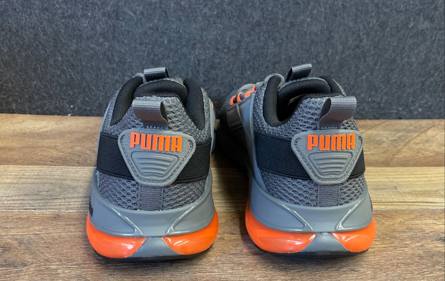 PUMA Cell Vive Intake Grey Orange Running Shoes Men's Size 8.5