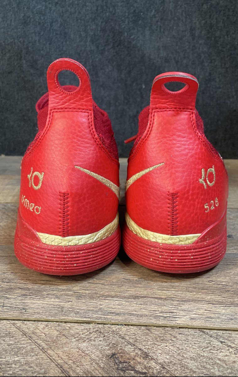 Nike Zoom KD 11 Red Gold Basketball Shoes Men's Size 10 AT8632-993