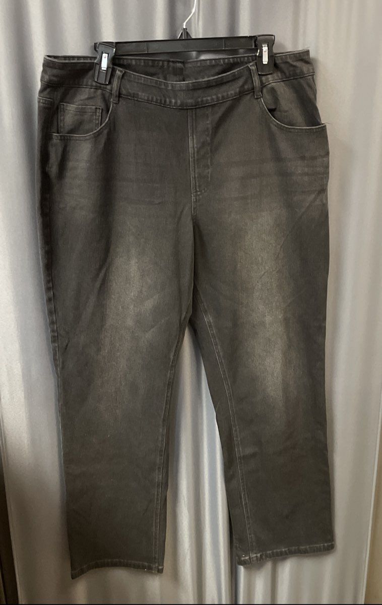 Halara Women's Black Denim Pull On Stretchy Jeggings Sz XL