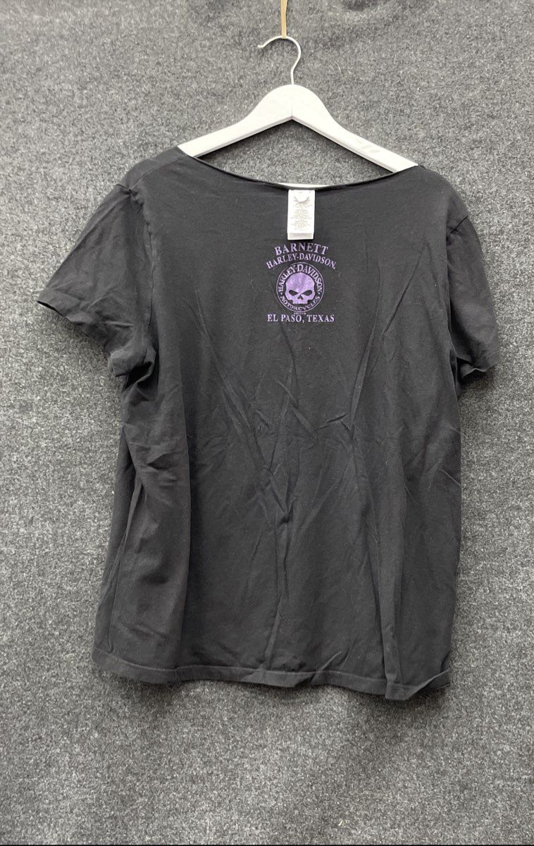 Harley-Davidson Barnett El Paso TX Dealer Scoop Neck Graphic T-Shirt Sz 1X