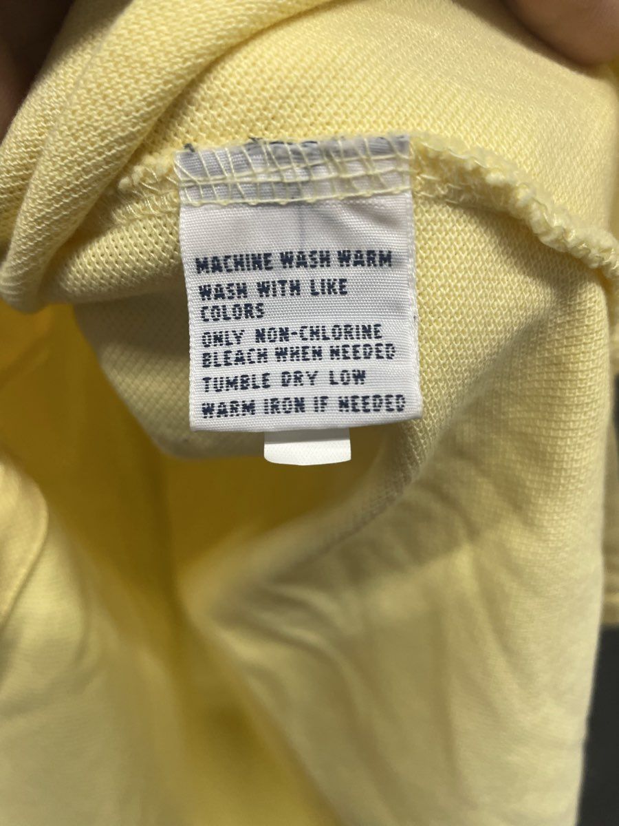 Polo Ralph Lauren Men's Polo Shirt Yellow Custom Fit Cotton Pique Size Medium