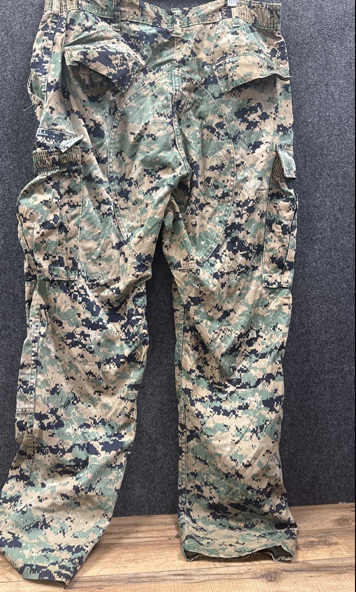 USMC Military Issue Men's MCCUU Combat Trousers MARPAT Woodland Camo Sz L Reg