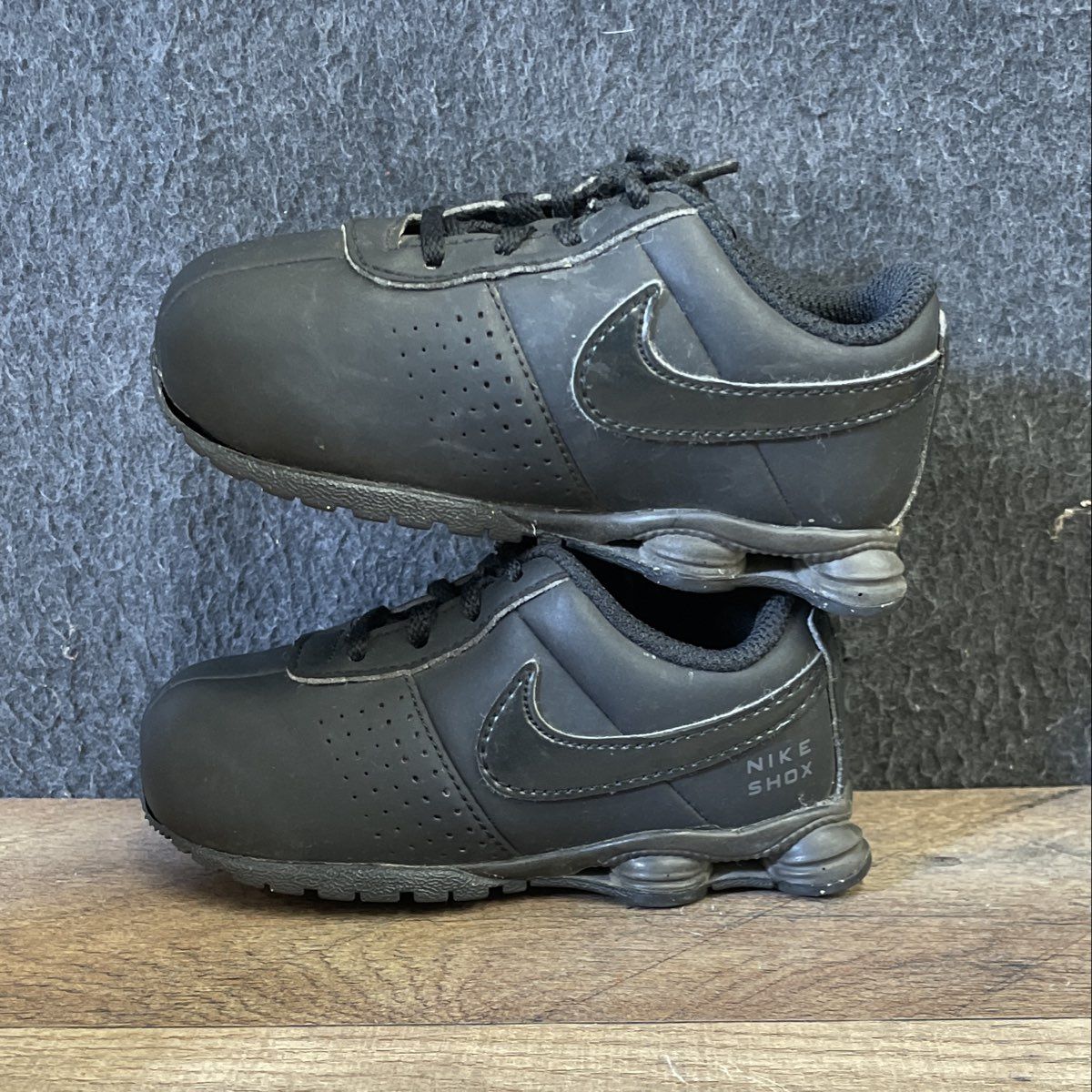 Nike Shox NZ Triple Black Toddler Kids Sneakers Size 6C