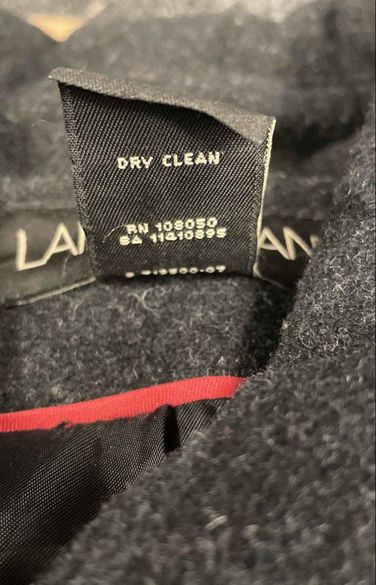 Lane Bryant Women's Charcoal Wool Double Breasted Peacoat Jacket Sz 18/20