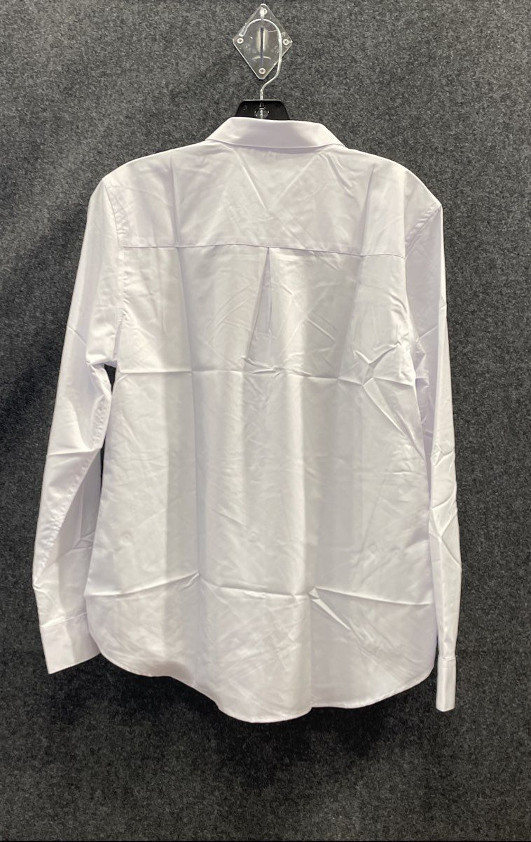 Rusin Men's White Dress Shirt Long Sleeve Modal Blend Button Up Size M NWT