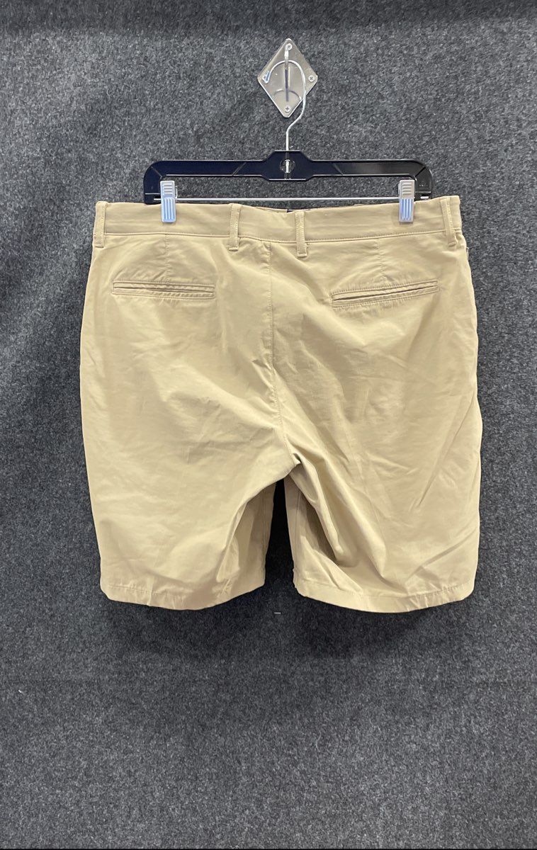 J. Crew Men's Tan Tech Shorts Performance Stretch Chino 9" Inseam Size 34