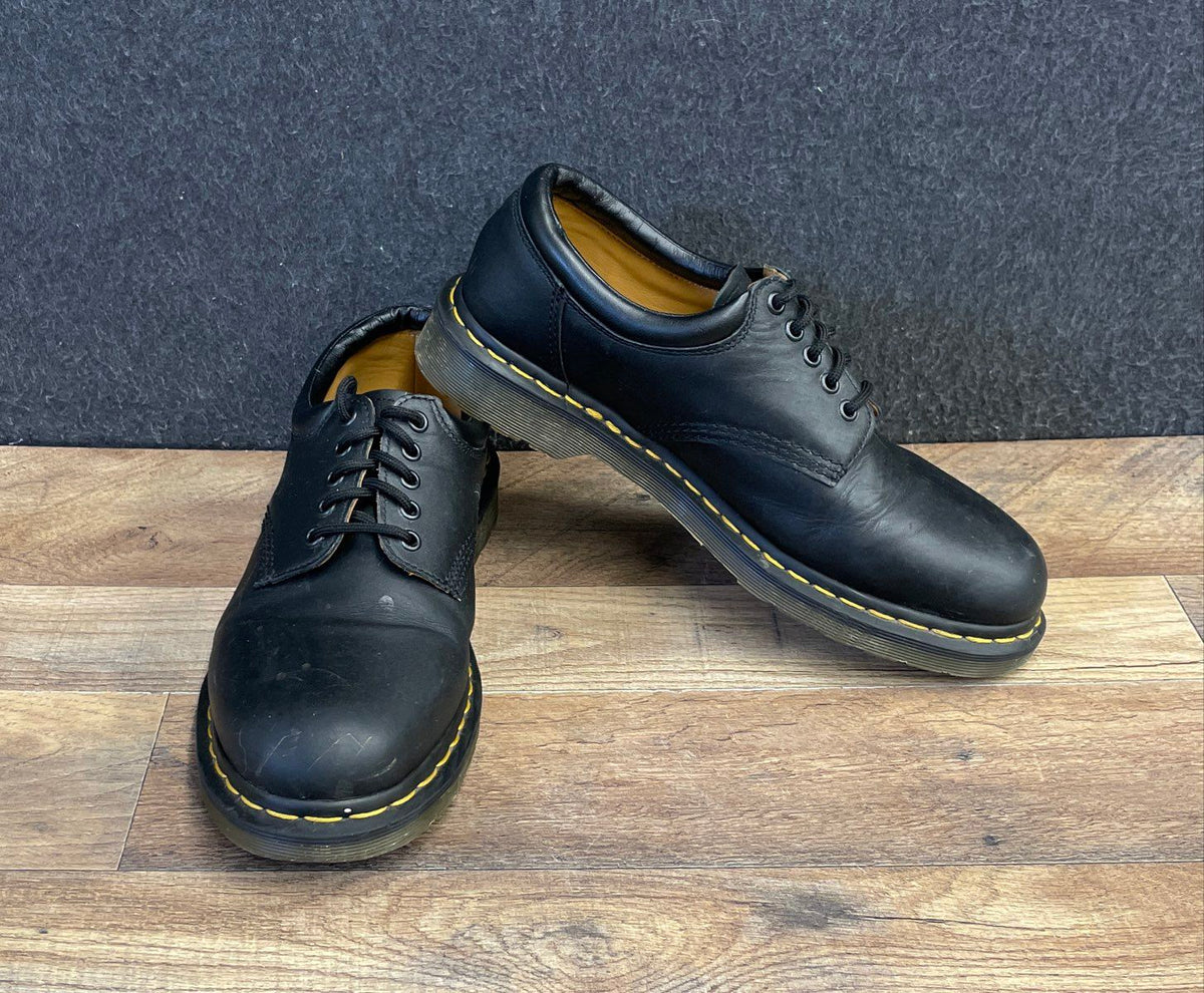 Dr. Martens 8053 Black 5-Eye Padded Collar Shoes Men's Size 10
