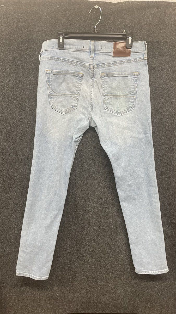 Hollister Men's Skinny Epic Flex Jeans Light Wash Stretch Denim Sz 32x30