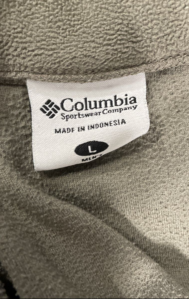 Columbia Men's Green Steens Mountain Quarter Zip Fleece Pullover Size L