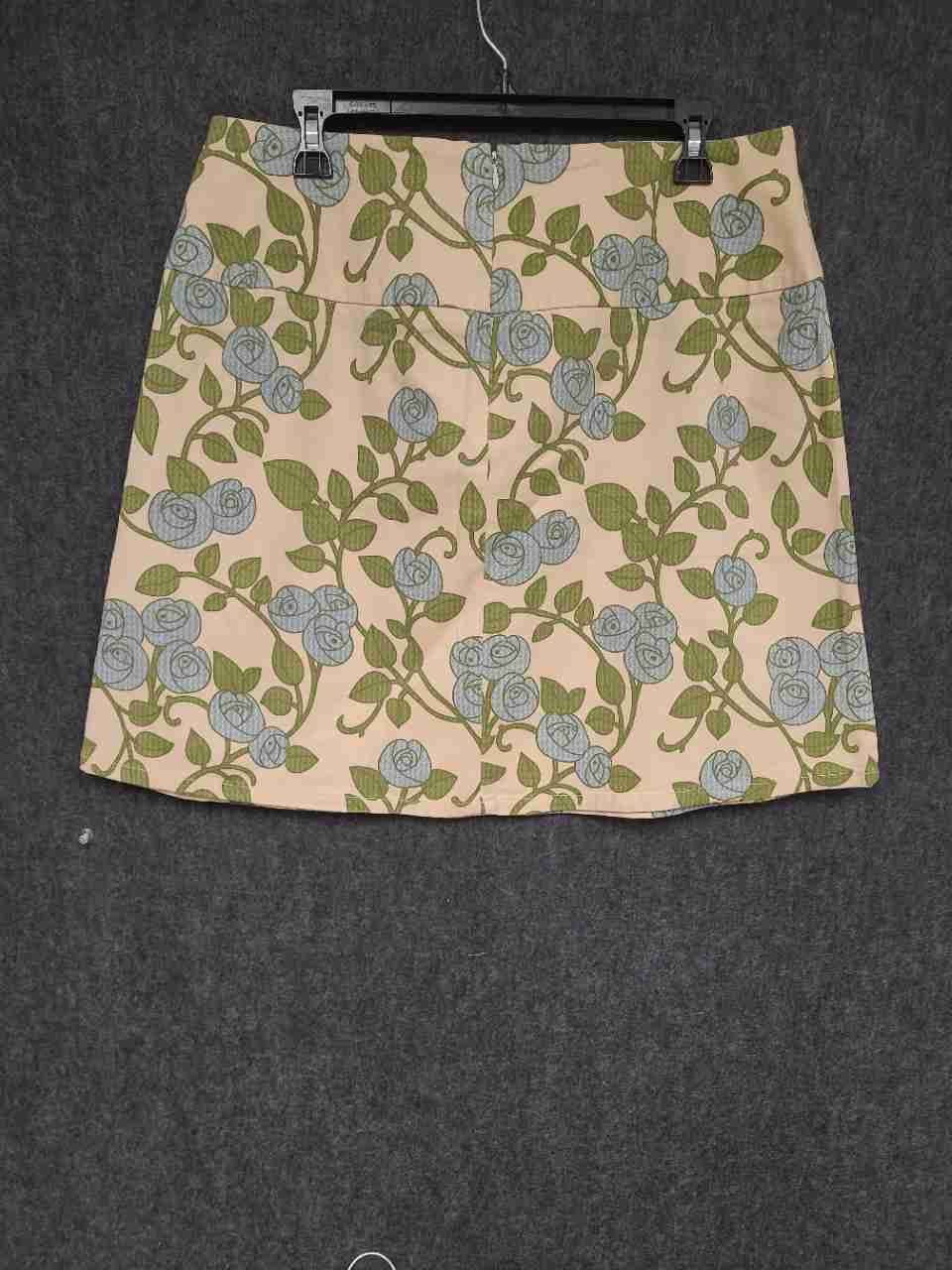 Nine & Co. Weekend Women's Blue Green Floral 2 Piece Blazer Skirt Set Sz 12