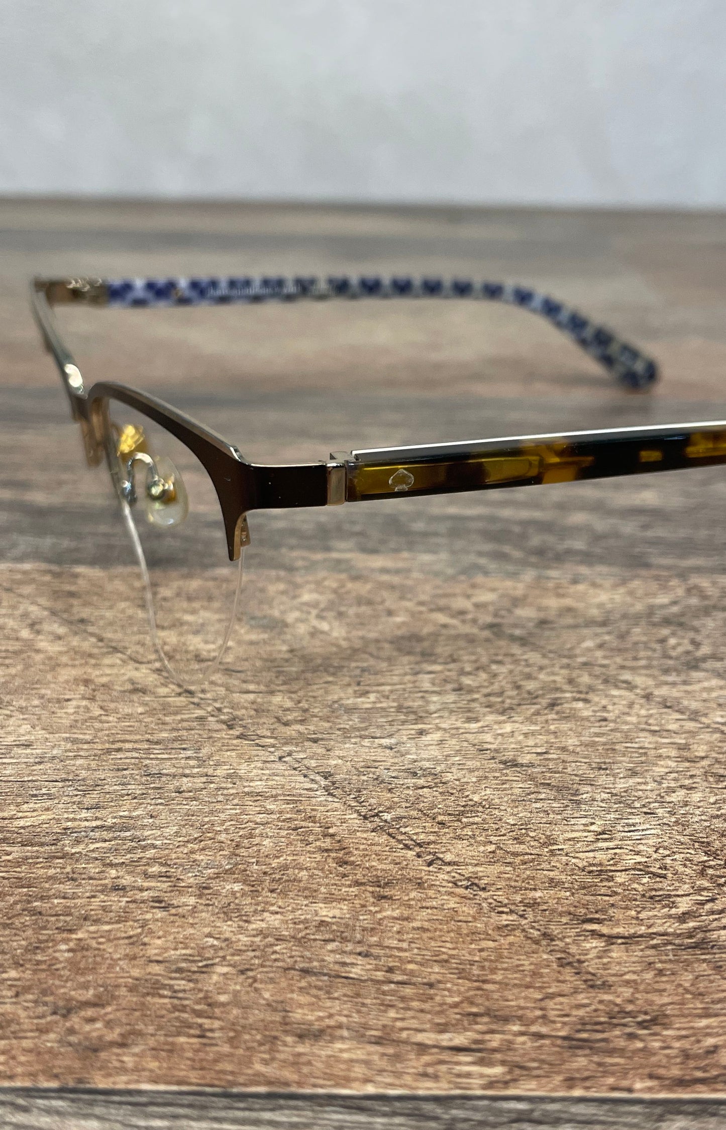Kate Spade Women's Brieana 09Q Eyeglasses Brown Tortoise Blue Floral 50-17-140