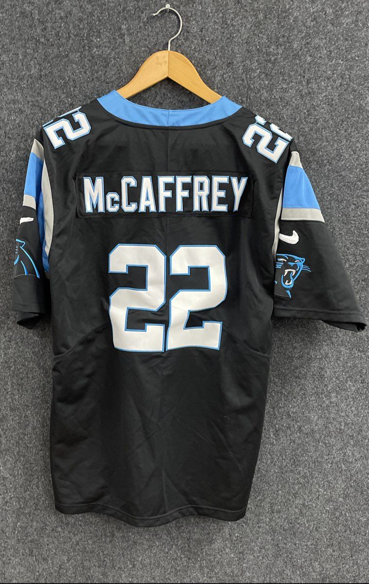 Nike Men's Carolina Panthers Christian McCaffrey #22 Game Jersey Black Sz M