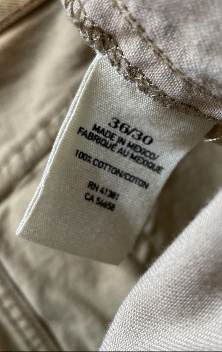 Denim & Supply Ralph Lauren Men's Tan Khaki Straight Leg Jeans Sz 36x30