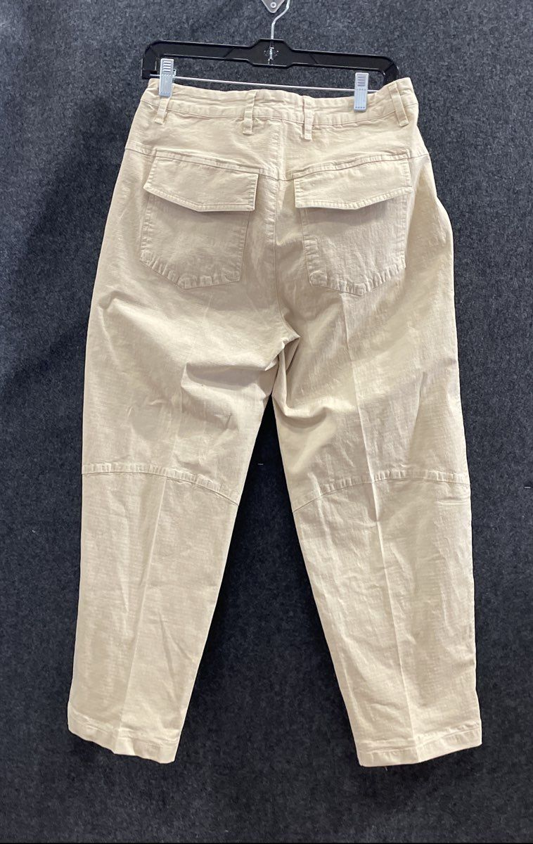 KUT from the Kloth Women's Cream Utility Patch Pocket Cotton Pants Size 4 NWT