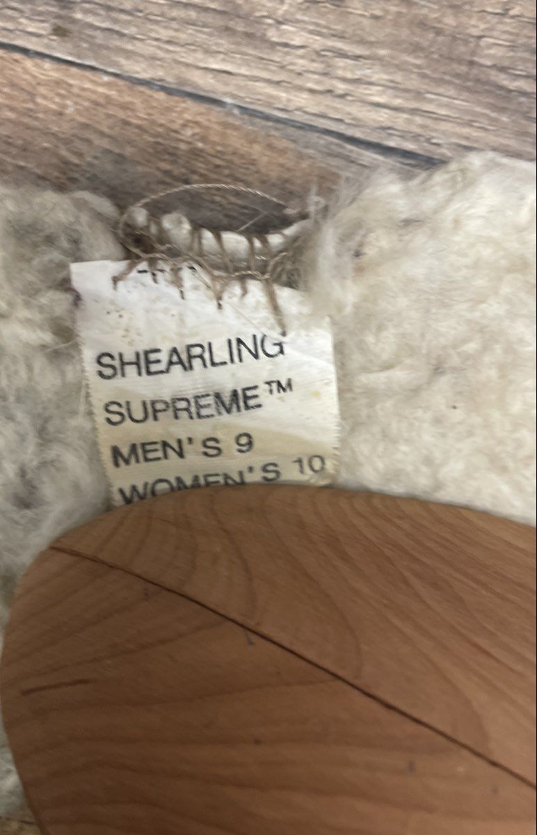 Shearling Supreme Beige Suede Sheepskin Lined Winter Boots Men's 9 Women's 10