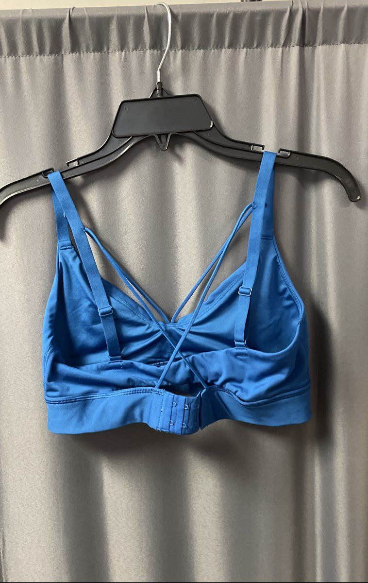 Savage x Fenty Women's Blue Strappy Bra & High Waist Legging Set Sz M 8-10