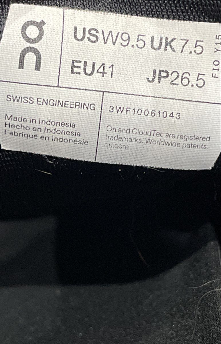 On Cloudswift 3 Triple Black Women's Running Shoes Size 9.5