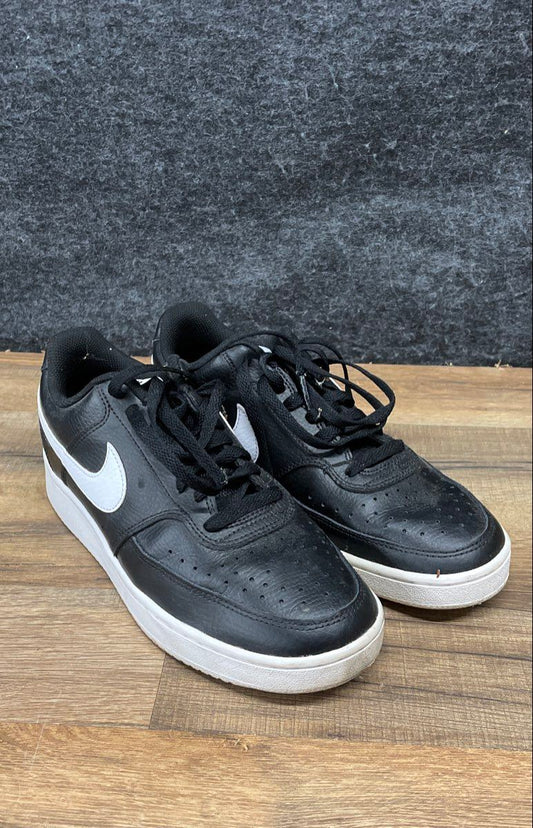 Nike Court Vision Low Black White Women's Sneakers Size 8.5