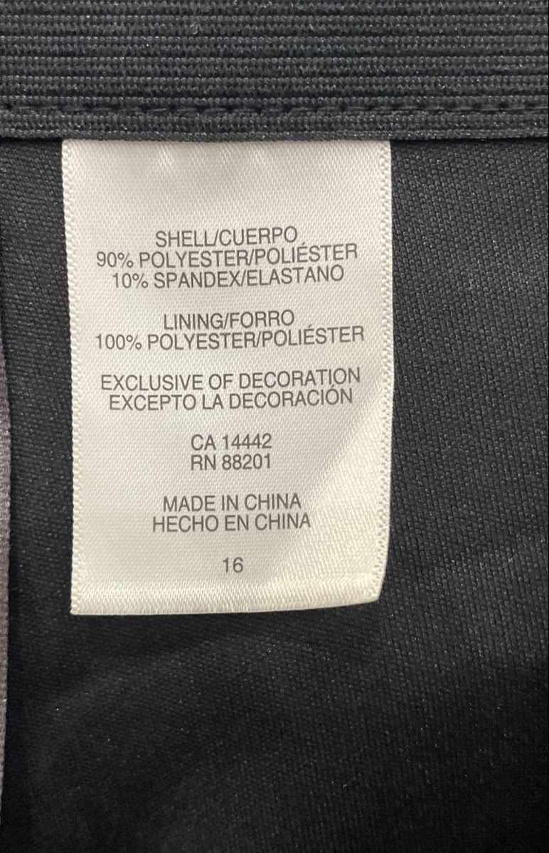 Mondetta Women's Black Lined Tailored Pants High-Rise Stretch Recycled NWT Sz 16