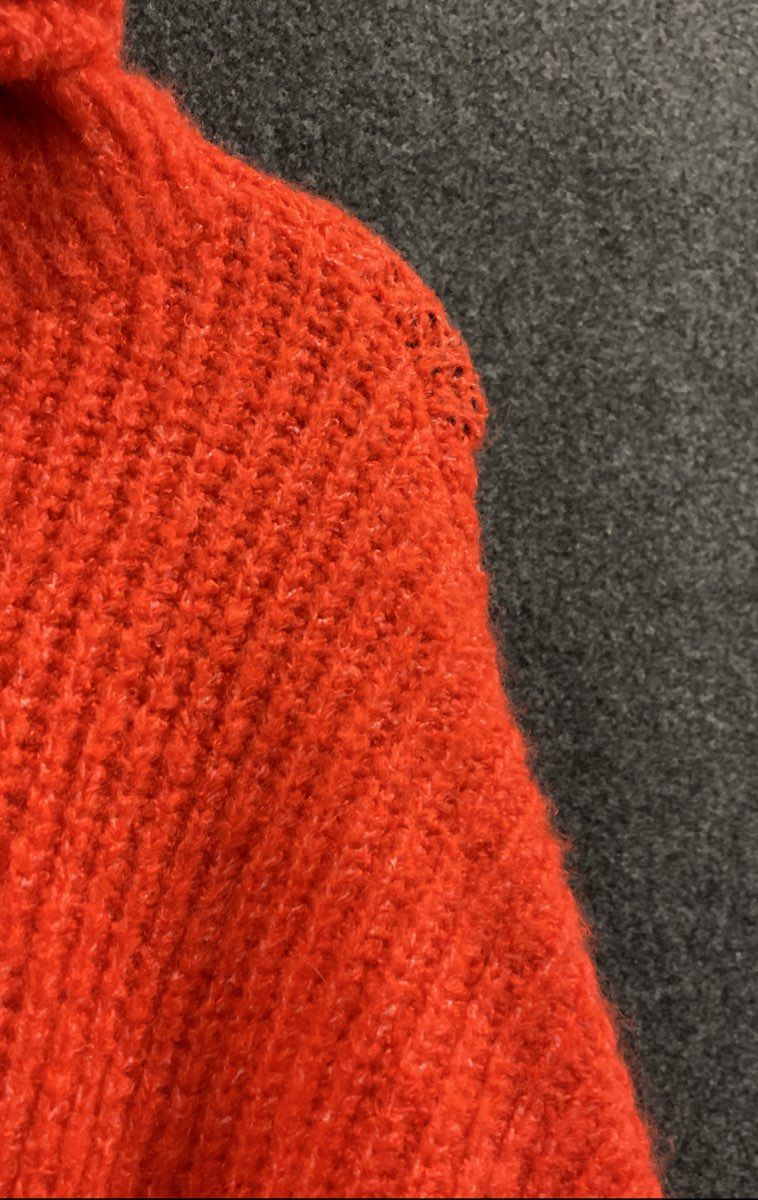 Zara Knit Red Pullover Sweater Women's Size Medium