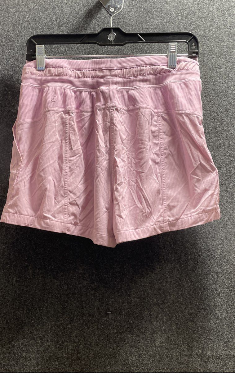 Lululemon Women's Purple Dance Studio Shorts Drawstring Ribbed Waist Sz 6
