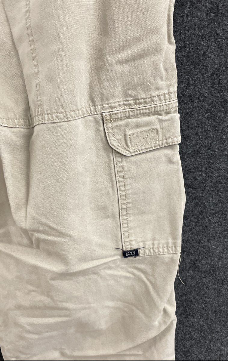 5.11 Tactical Men's Cotton Canvas Cargo Pants Khaki Tan Utility Strap