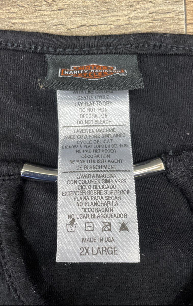 Harley-Davidson Nags Head NC Wings Keyhole Graphic Tank Top Made USA Sz 2XL