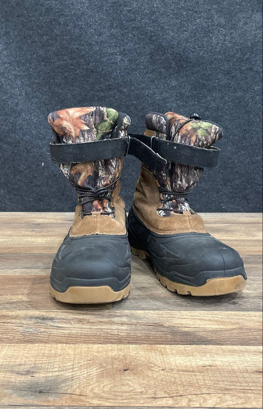 Ozark Trail 200g Thinsulate Brown Camo Insulated Winter Boots Men's Size 10