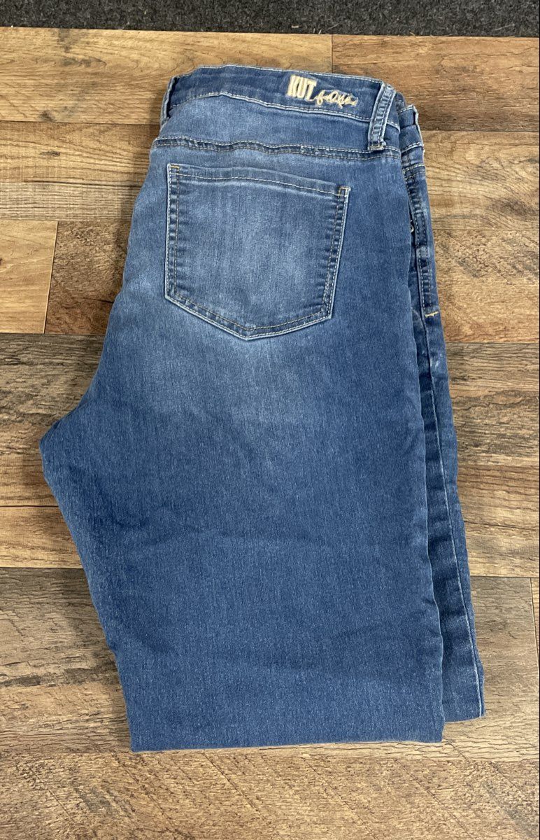 KUT from the Kloth Women's Medium Wash Stretch Denim Skinny Jeans Sz 14