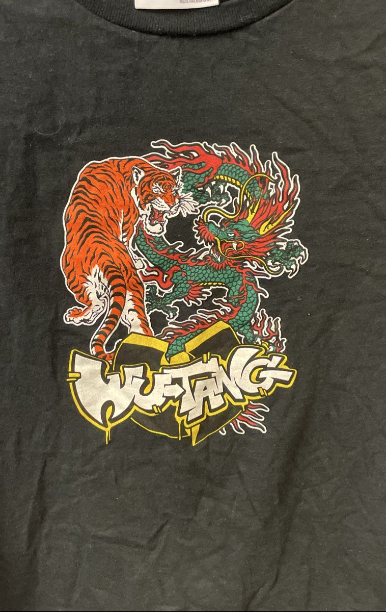 Wu-Tang Clan Dragon Tiger Graphic T-Shirt Headgear Classics Sz Kid's XL