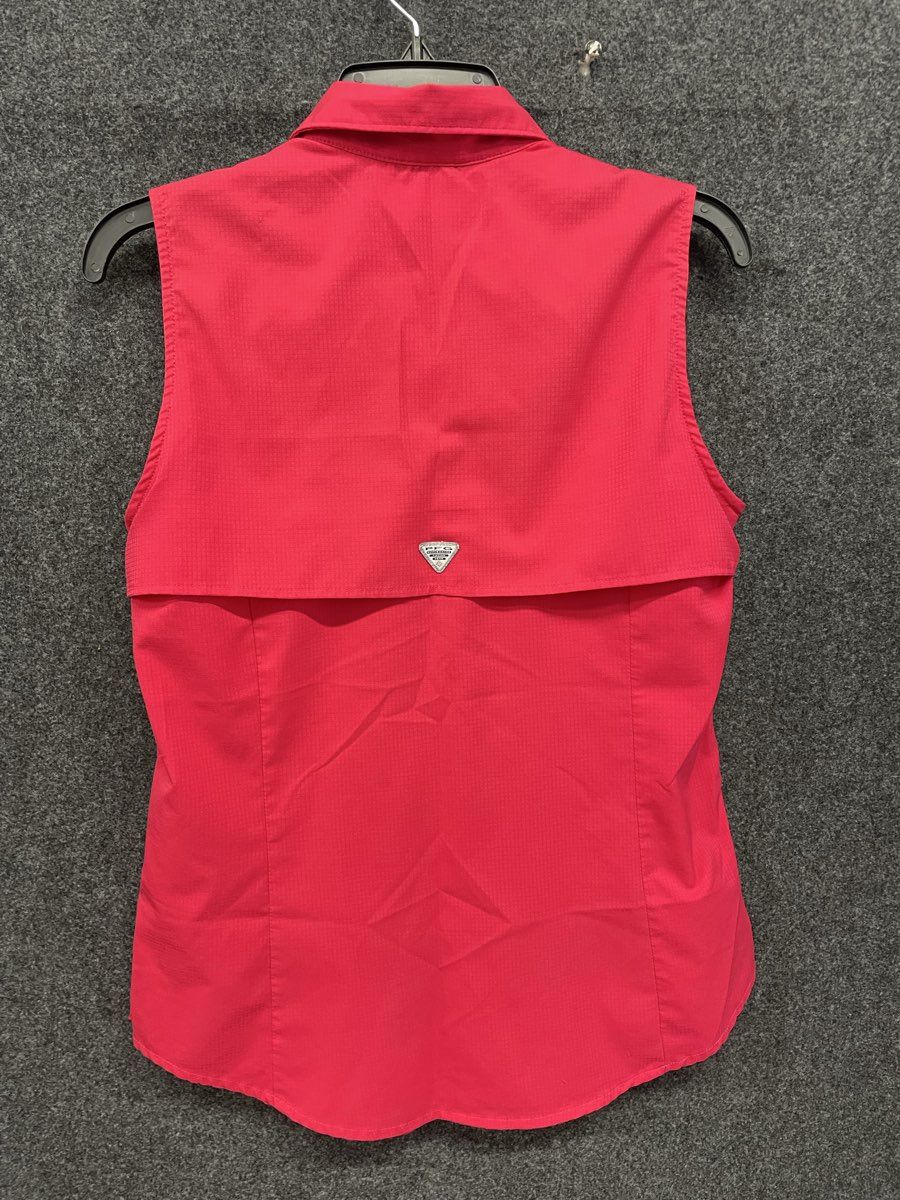 Columbia PFG Women's Pink Tamiami II Sleeveless Shirt Vest Vented Sz S
