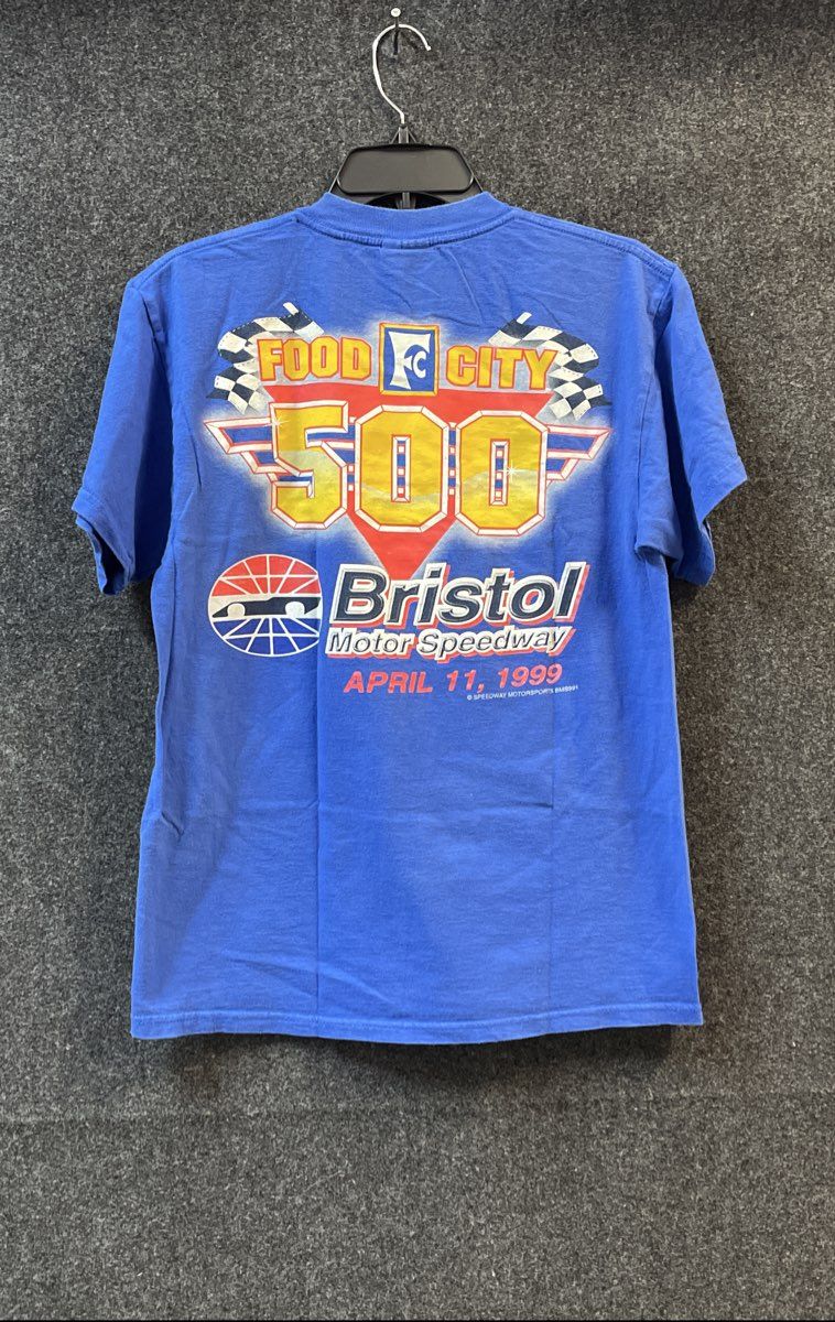 Vintage 1999 Bristol Motor Speedway Food City 500 T-Shirt Tultex Sz M