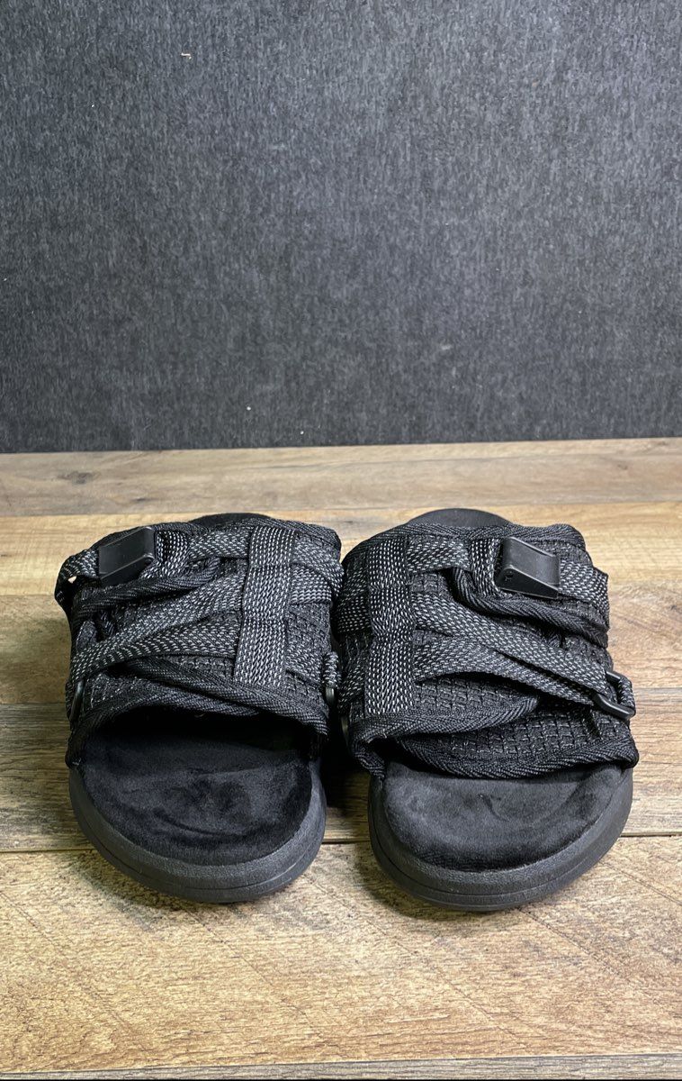 Niubis COBISN Black Woven Buckle Platform Sandal Slides Women's Size 9-10