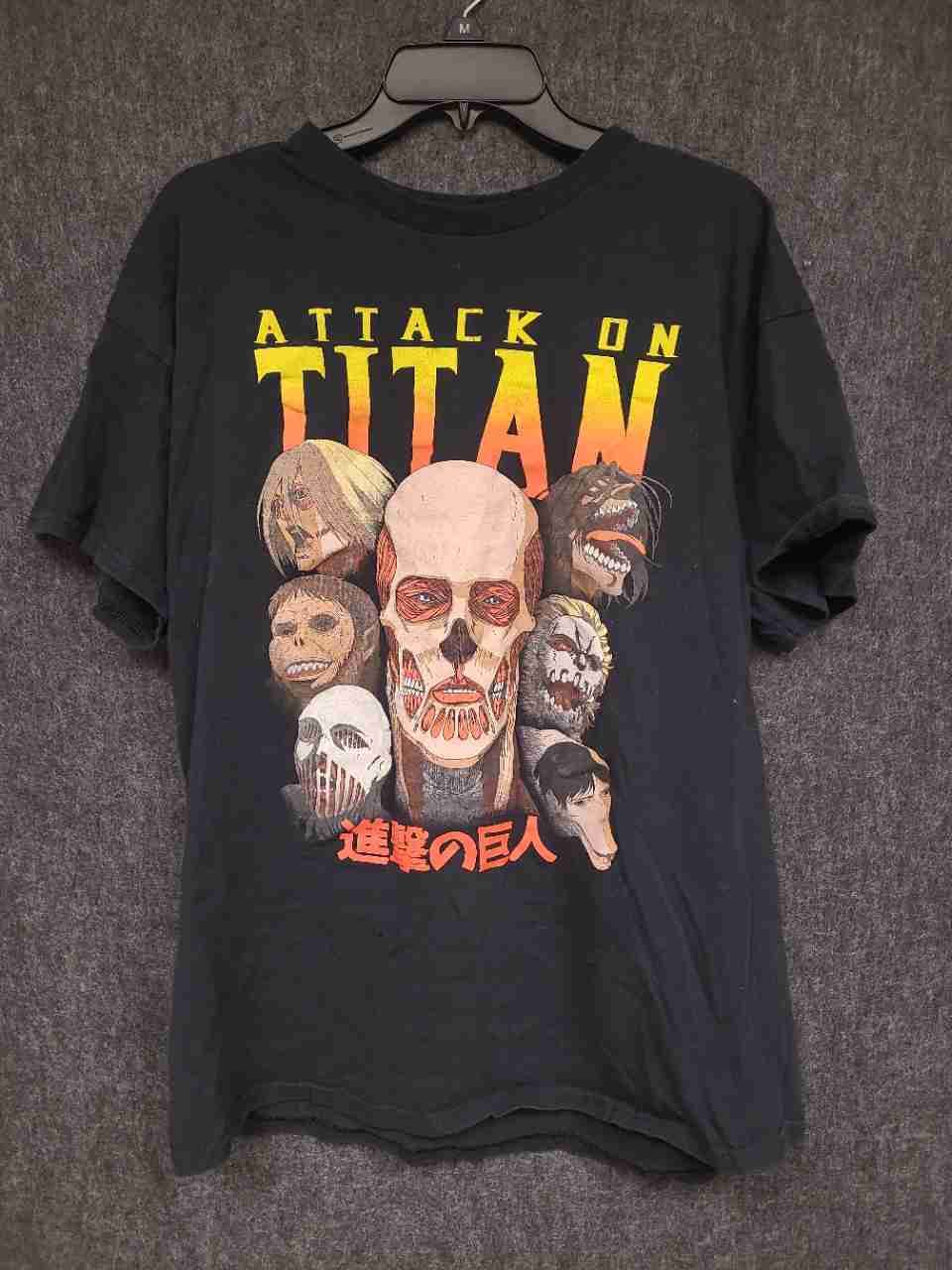 Attack on Titan Final Season Titans T-Shirt Crunchyroll Ripple Sz XL