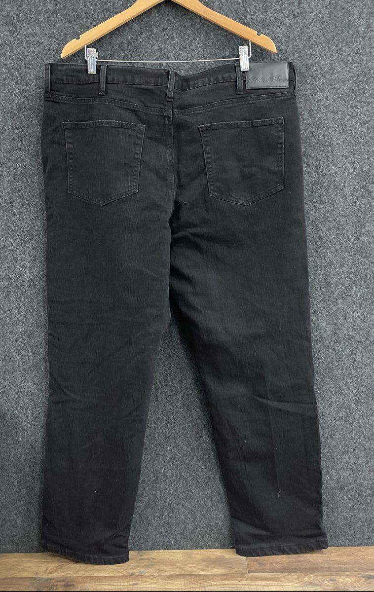 Eddie Bauer Men's Black Flannel Lined 5-Pocket Straight Leg Pants Sz 40x32