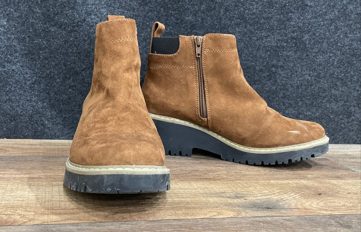Sonoma Goods for Life Brown Suede Ankle Boots Women's Size 9
