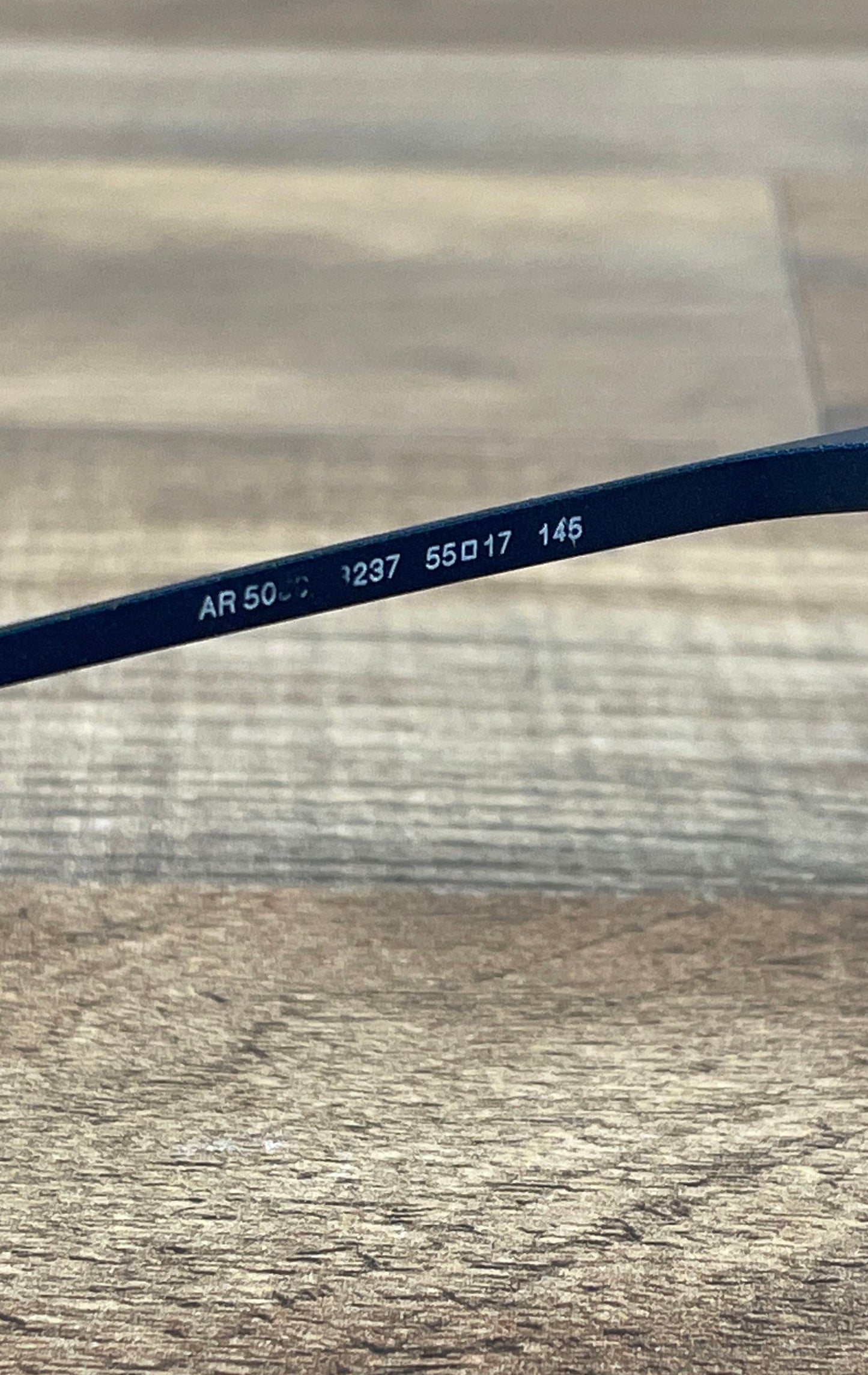 Giorgio Armani AR5080 'Metallic Navy' Rectangle 55-17-145 Glasses *Frames Only*